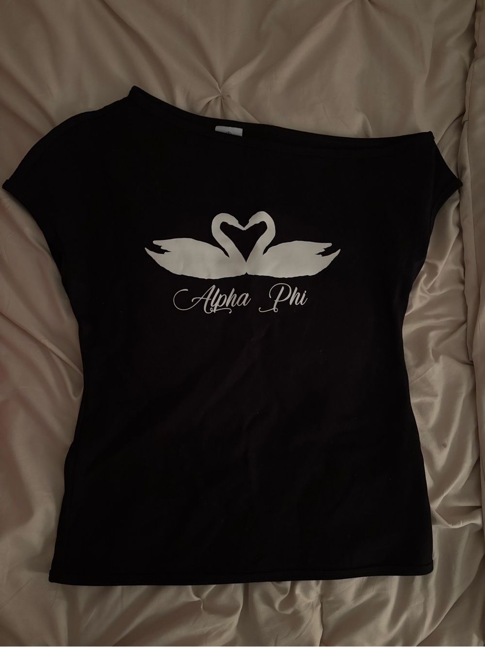 Alpha Phi Black Graphic Tank Top